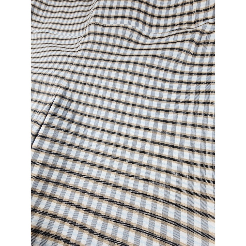 Worthington Women's Straight Leg Pants, Size 10, Blue Plaid 29" Inseam, Fitted - Picture 4 of 6